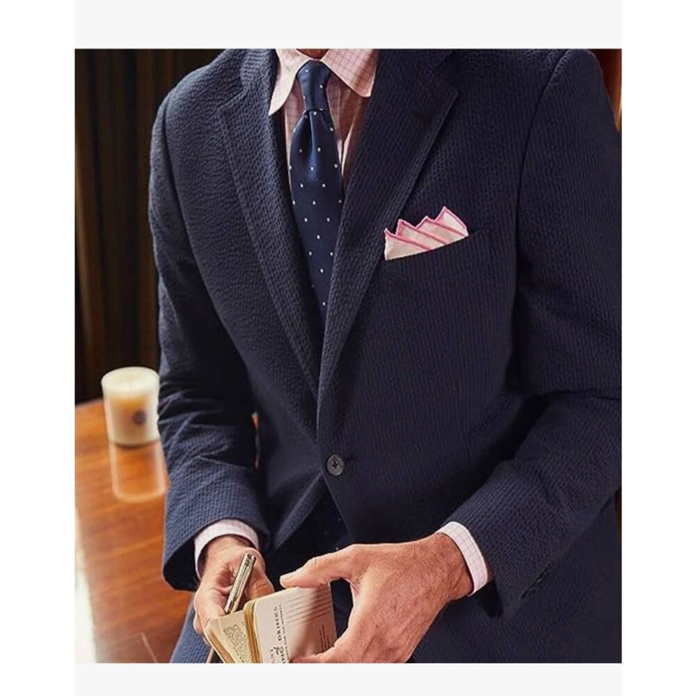 J.Crew Thomson Seersucker  Men's Blazer 44-Cotton